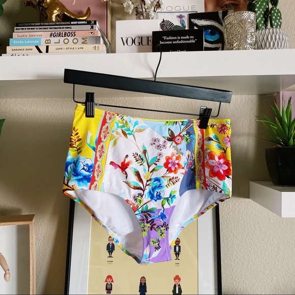 Johnny Was Other - Johnny was high waisted floral bikini bottoms